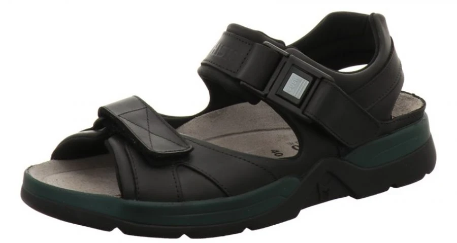 Mephisto Shark Fit Sandale Schwarz