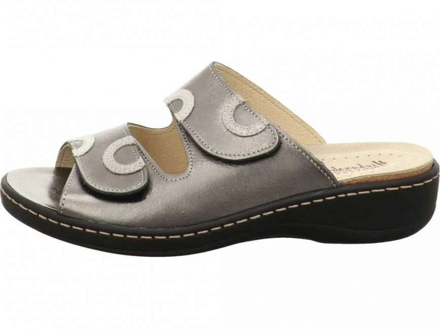 Hickersberger 5119 Pantolette Platin Metal