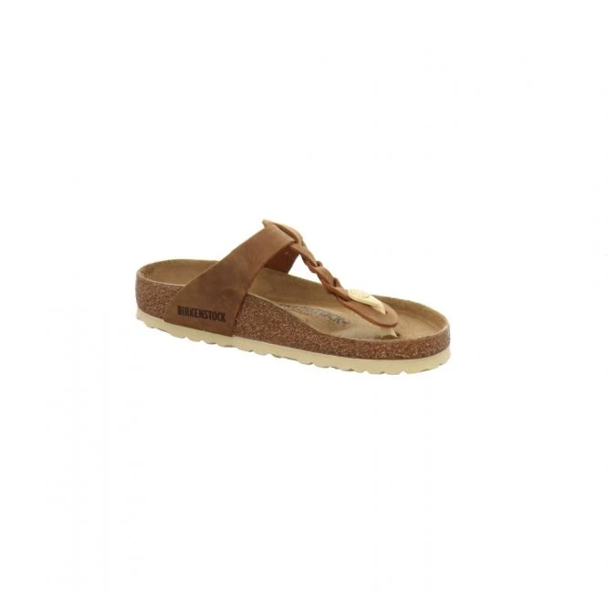 Birkenstock Gizeh Braided Leoi Cognac – Bild 2